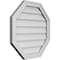Ekena Millwork Octagonal Surface Mount PVC Gable Vent w/ 2"W x 1-1/2"P Brickmould Frame, 24"W x 24"H GVPOC24X2402SN - alternate 3
